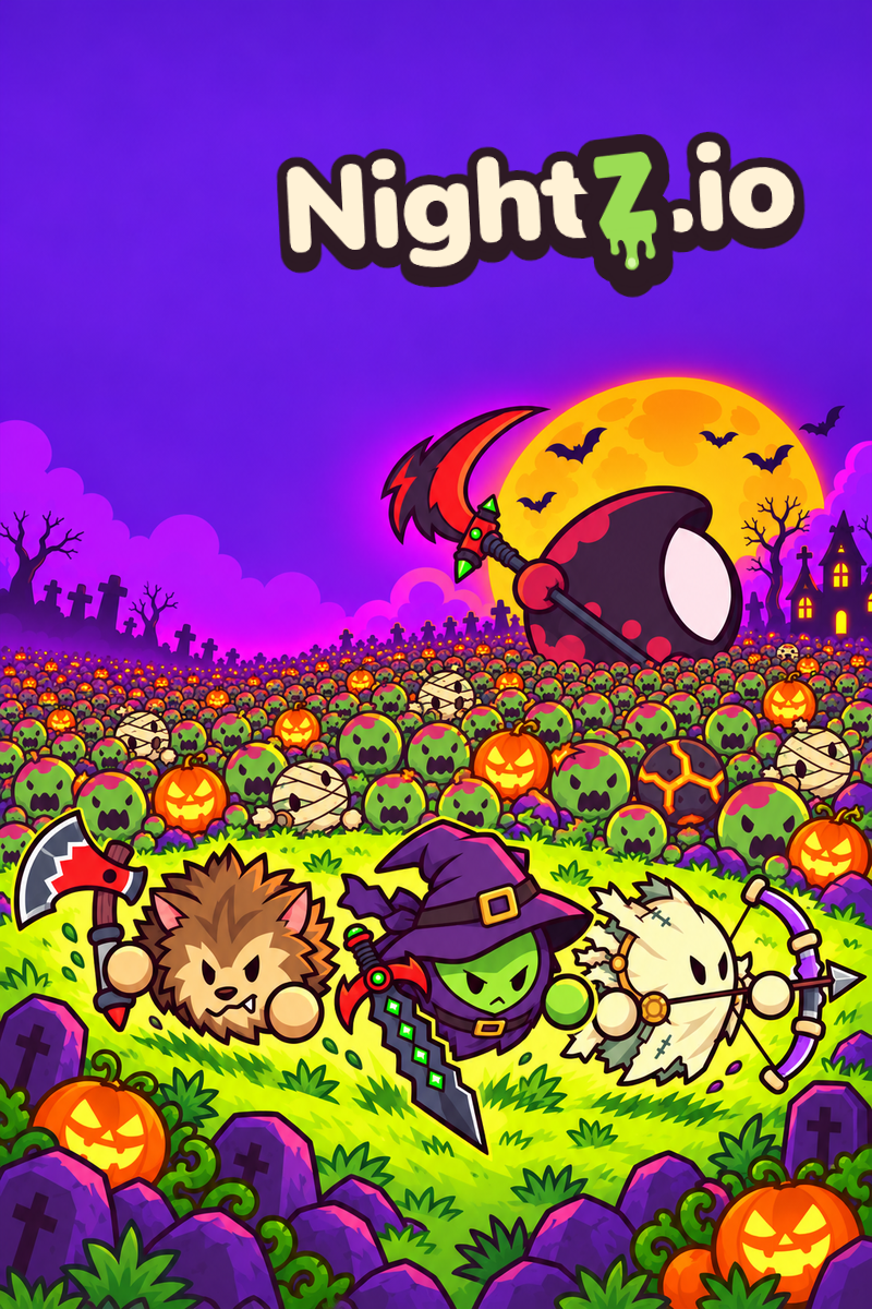 Portrait cover: the NightZ.io title over the Horde Rush key art